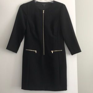 Black straight line dress from Ann Taylor